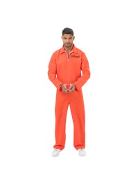 ORANGE CONVICT JUMPSUIT PARTY\'S OVER 190CM
