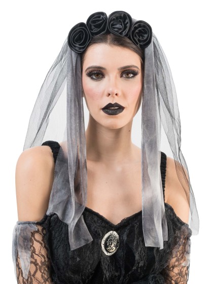 KLEID BRAUT GOTICA SAMT UND LAMBEAUX SPITZE 2 TEILE M