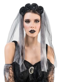 KLEID BRAUT GOTICA SAMT UND LAMBEAUX SPITZE 2 TEILE M