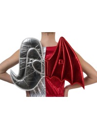 HALF ANGEL HALF DEVIL DRESS 2 PIECES S