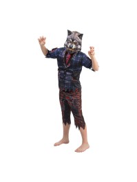 COSTUME LOUP GAROU AVEC MASQUE 3 PIECES 152CM