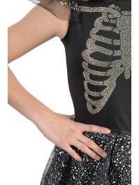 IRIDESCENT DIAMOND SKELETON DRESS 116CM