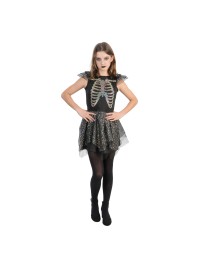 IRIDESCENT DIAMOND SKELETON DRESS 128CM
