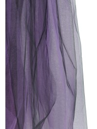 BLACK AND PURPLE LONG TULLE SKIRT S-M
