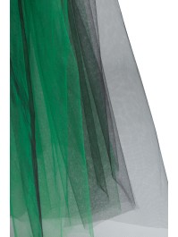 ROCK LANG TÜLL SCHWARZ UND GRÜN L-XL