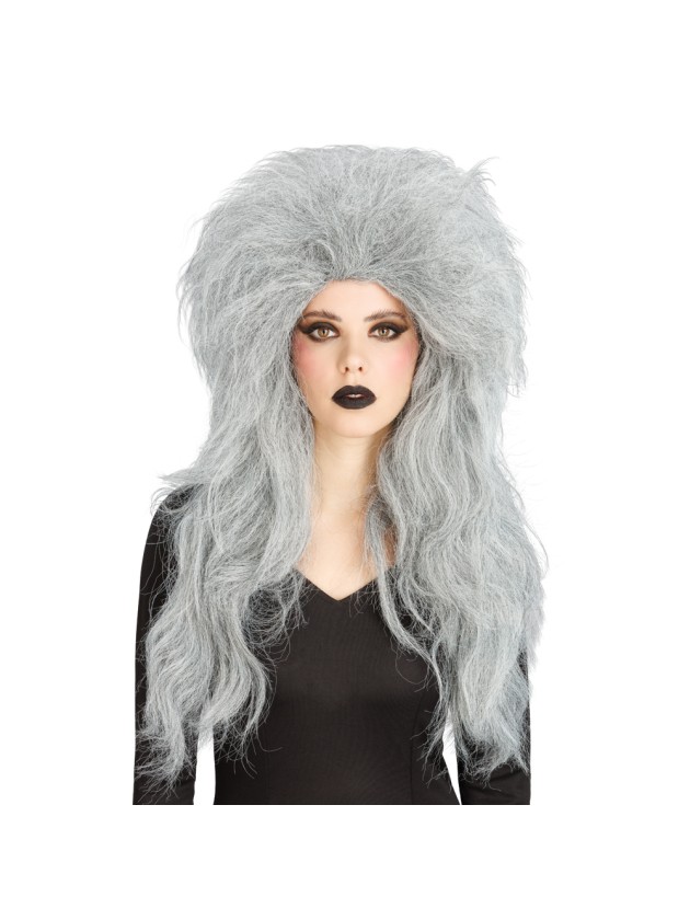 GREY HAIR WITCH WIG 65CM