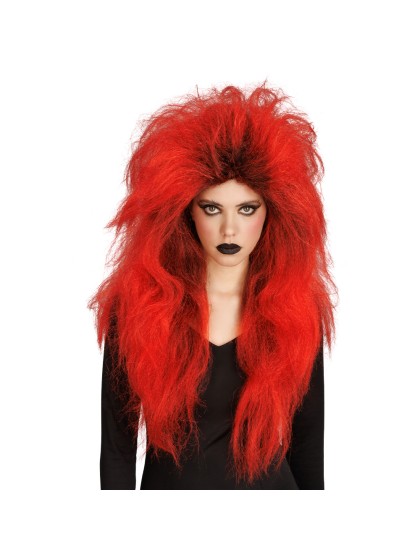 PERRUQUE DE SORCIERE CHEVEUX ROUGES 65CM