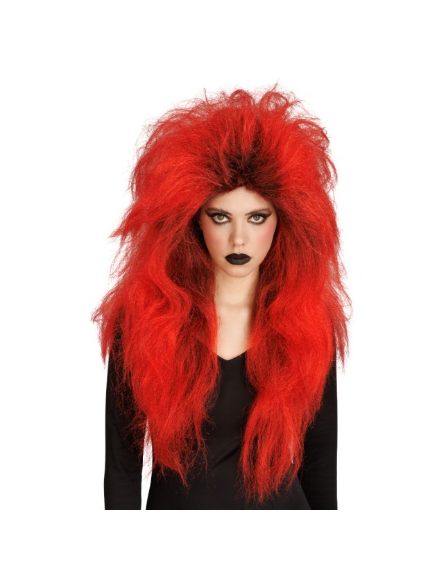 PERRUQUE DE SORCIERE CHEVEUX ROUGES 65CM