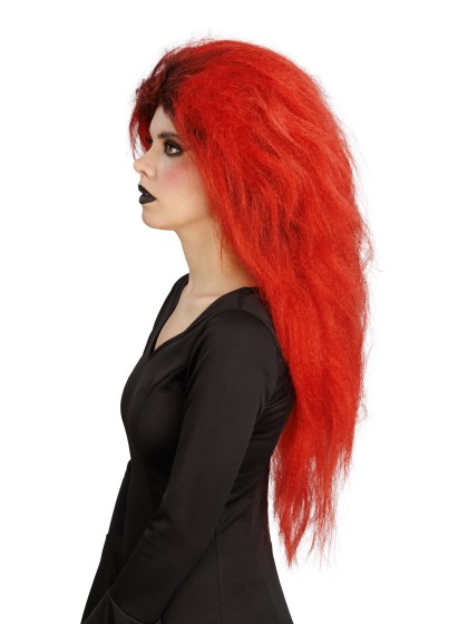 PERÜCKE AUS HEXE HAAR ROT 65CM