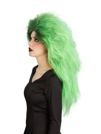 PERÜCKE AUS HEXE HAAR GRÜN 65CM