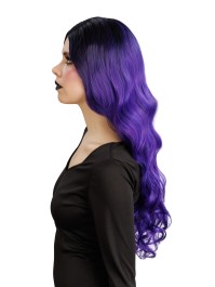 PERRUQUE DE SORCIERE GLAMOUR CHEVEUX VIOLET OMBRE 65CM