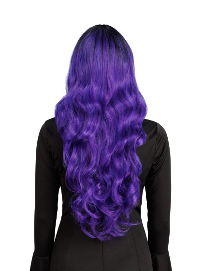 PERÜCKE AUS HEXE GLAMOUR HAAR VIOLETT OMBRE 65CM