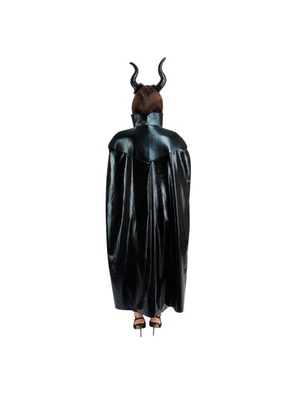 MALEFIC QUEEN SET - 2 PCS CAPE AND HEADBAND ONE SIZE - CAPE 140CM HEADBAND: 30CM X 4CM X 29CM