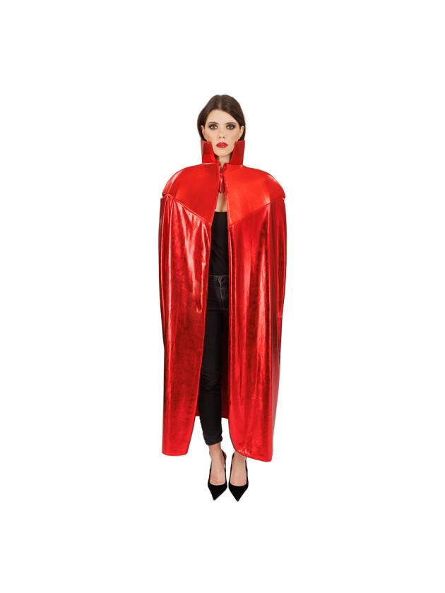 CAPE DIABLE ROUGE SHINY TU - 140CM