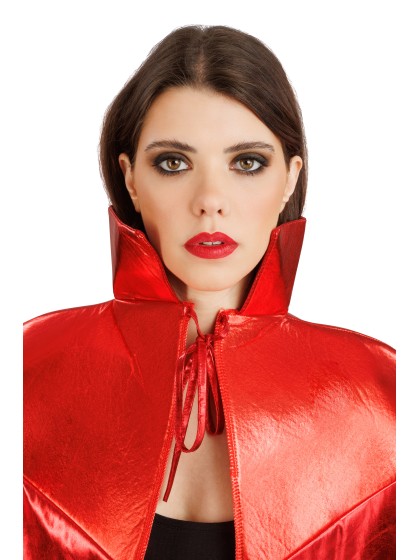 CAPE DIABLE ROUGE SHINY TU - 140CM