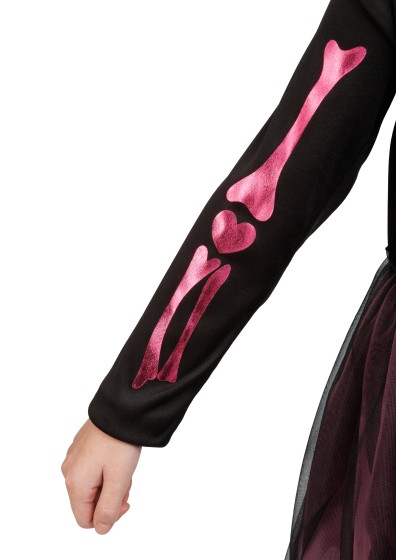 ROSALEEN ROBE SQUELETTE ROSE 2 PIECES 128CM