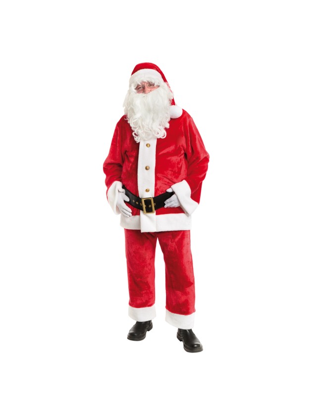 WEIHNACHTSMANN AMERICAIN PLÜSCH 4 TEILE Einheitsgröße