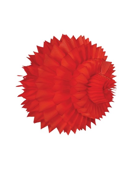 SET 2 KUGELN WABENFÖRMIG ROT 15CM