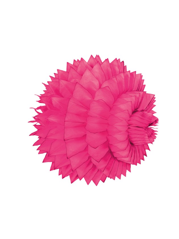 SET 2 KUGELN WABENFÖRMIG FUCHSIA 15CM