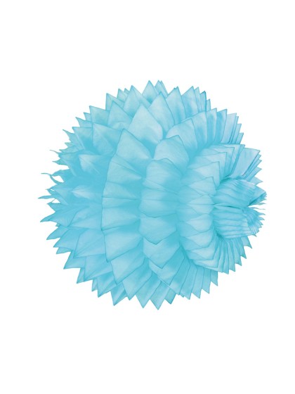 SET 2 BOULES ALVEOLEES BLEU CIEL 15CM