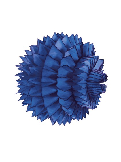 SET 2 KUGELN WABENFÖRMIG BLAU KÖNIG 15CM