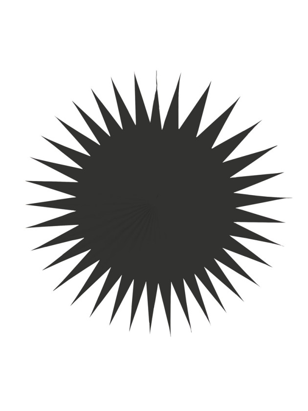 SET AUS 3 FÄCHER SCHWARZ 17CM