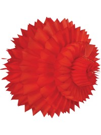 KUGEL GEWAFFELT ROT 25CM