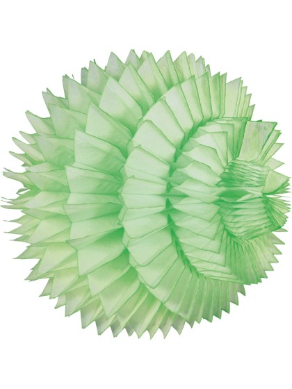 KUGEL GEWAFFELT GRÜN PASTELL 25CM